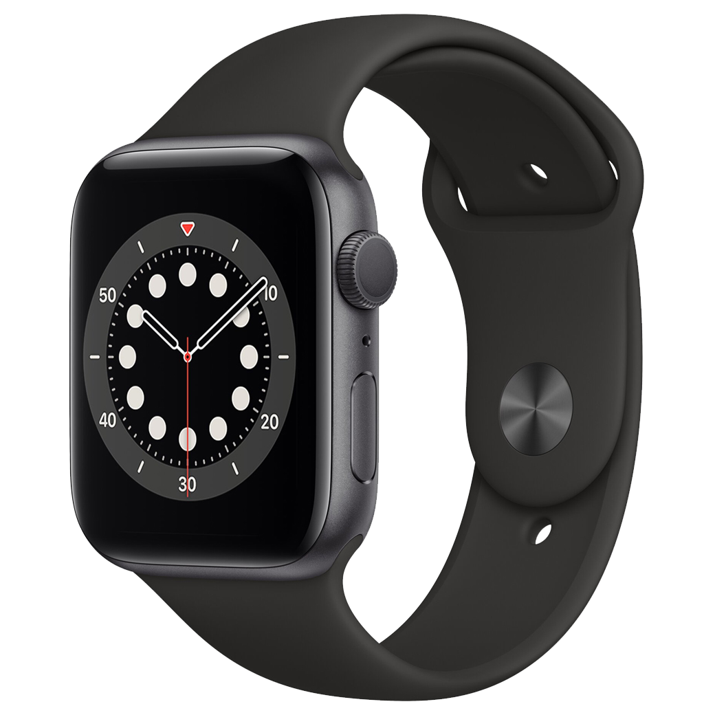 Apple-Watch-Series-6-44mm-Spacegrijs-Aluminium-Zwart-Sportband