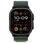 Apple Watch Ultra 2 Zwart 49mm - Alpine band Groen