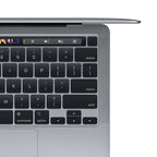 refurbished MacBook Pro 13 inch Touch Bar M1 8 GB / 256 GB Silber (QWERTZ/DEUTSCH) grau