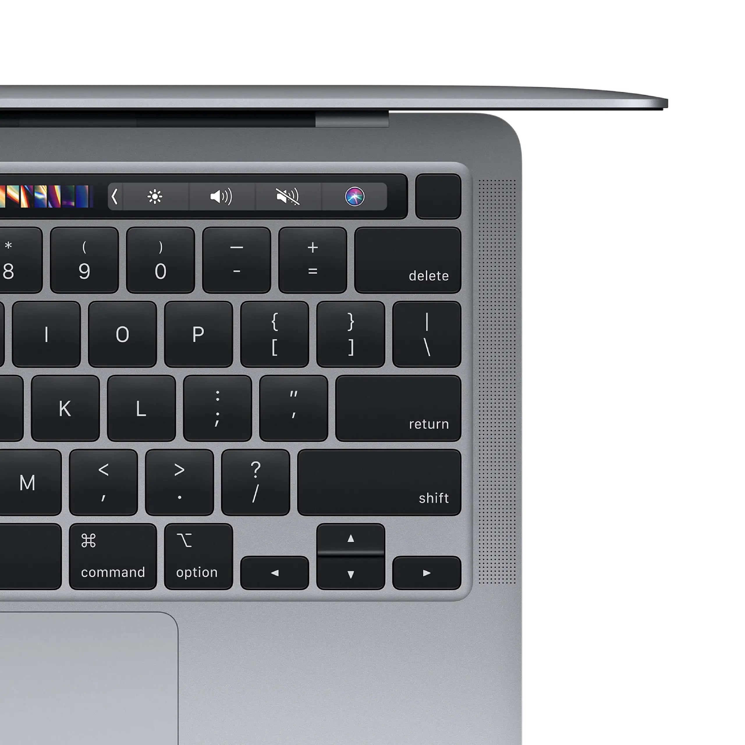 MacBook Pro 13 inch Touchbar M1 8-core CPU 8-core GPU 8 GB 256 GB Zilver