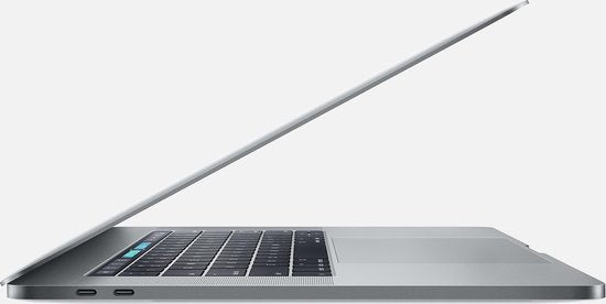 Refurbished MacBook Pro 15-inch Touchbar i7 2.9 16GB 512GB Zilver