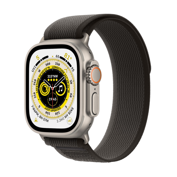 refurbished Apple Watch Ultra 49 mm Trail Armband schwarz