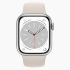 refurbished Apple Watch Series 8 GPS 41 mm Silber - Vorderseite