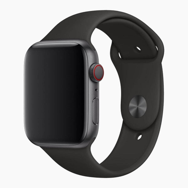 refurbished Apple Watch Armband 44 mm / 45mm Sport Schwarz - Seitenansicht