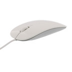 LMP Easy Stilvolle Kabelmaus 2in1 USB-C & USB-A - Weiß