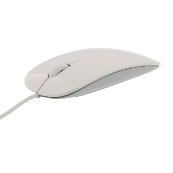 LMP Easy Stilvolle Kabelmaus 2in1 USB-C & USB-A - Weiß