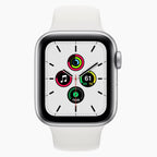 refurbished Apple Watch SE 2020 GPS 44 mm Silber - Vorderseite