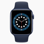 refurbished Apple Watch Series 6 44mm Blau - Vorderseite