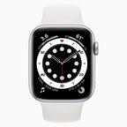 refurbished Apple Watch Series 6 40 mm Silber - Vorderseite