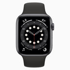 refurbished Apple Watch Series 6 44mm Schwarz - Vorderseite