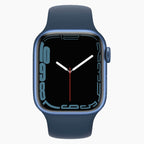 refurbished Apple Watch Series 7 45 mm Blau - Vorderseite