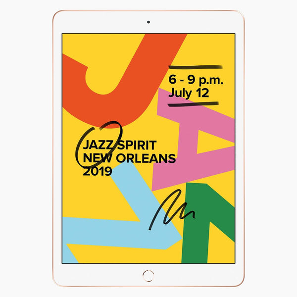 refurbished iPad 2019 32 GB Gold - Vorderseite