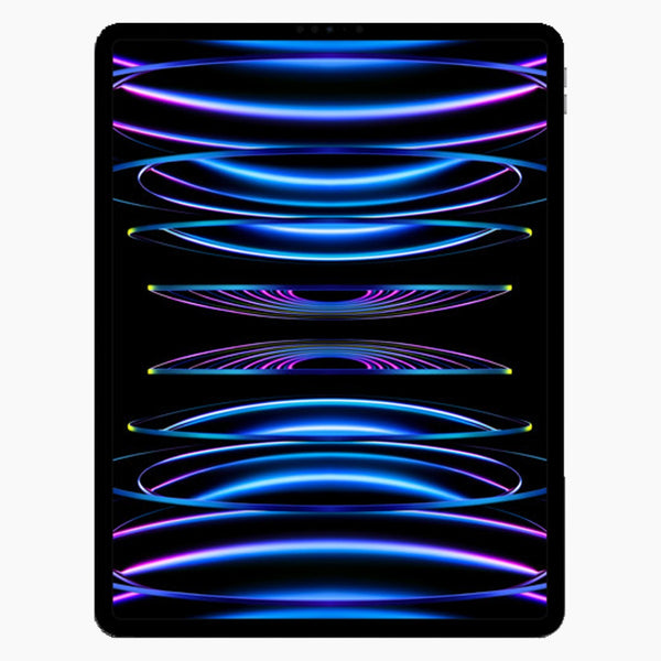 refurbished iPad Pro 12.9 128 GB 5G (2022) Space Grey - Vorderseite