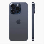 refurbished iPhone 15 Pro 256 GB Titanium blau - Seitenansicht