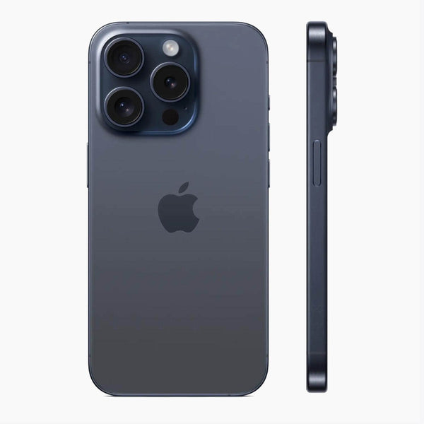 refurbished iPhone 15 Pro Max 1tb Titanium blau - Seitenansicht