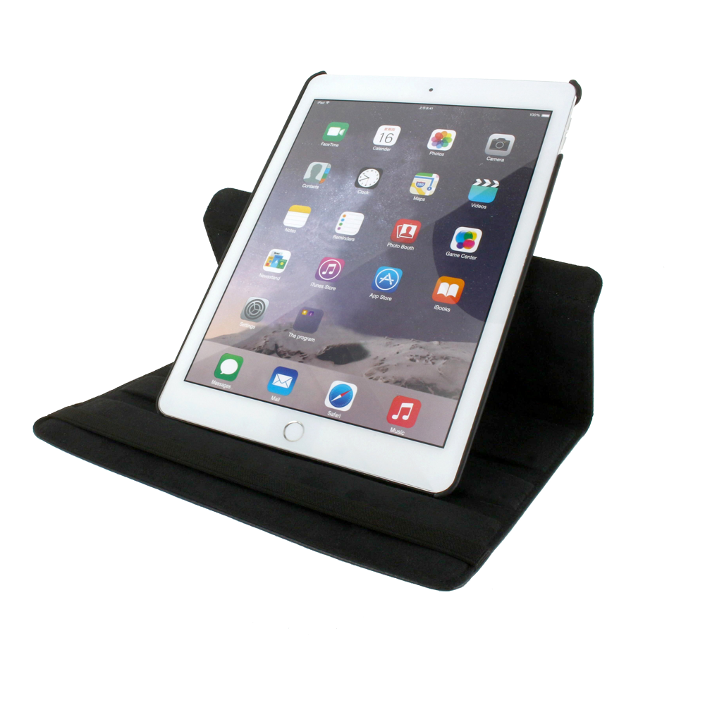 Refurbished Xccess Roteerbare Stand Case voor Apple iPad Air 1/2 - Zwart