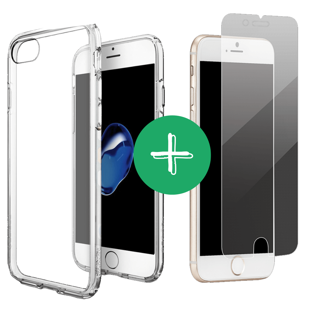 Refurbished Case + Screenprotector iPhone XR - Transparant - test-product-media-liquid1