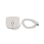 refurbished LMP Easy stilvolle Kabelmaus 2in1 USB-C & USB-A - Weiß
