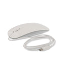 refurbished LMP Easy stilvolle Kabelmaus 2in1 USB-C & USB-A - Weiß
